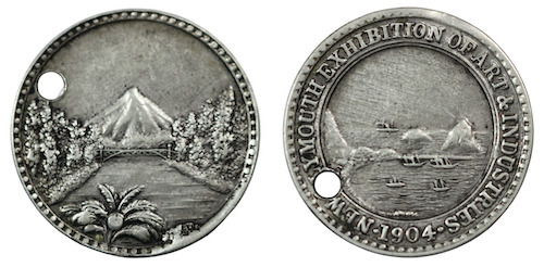 New plymouth silver and pierced medalet 1904