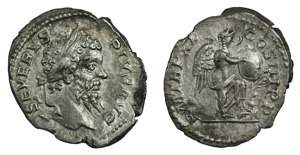 Septimius severus denarius quality portrait