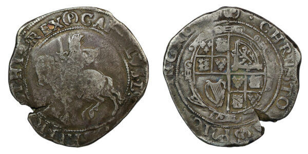 English civil war halfcrown 1643 to 44 under parliament