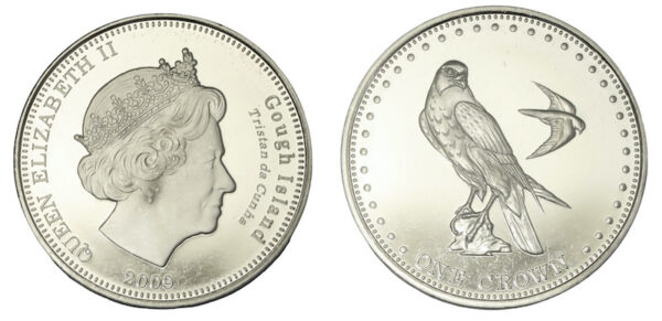 Gough island crown coin