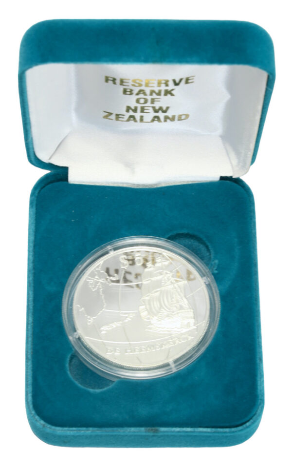 De heemskerck silver five dollar coin 1996