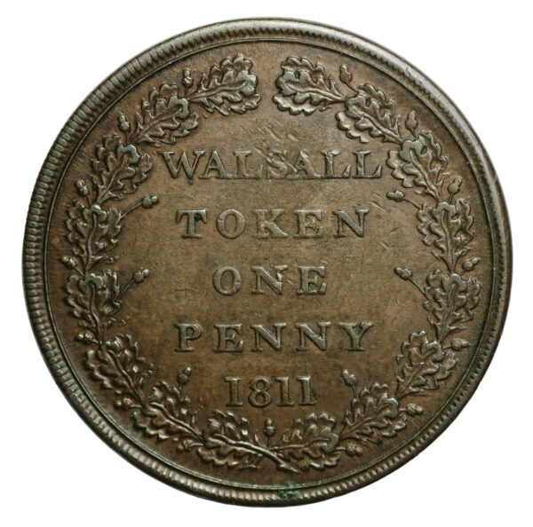 Walsall token one penny 1811