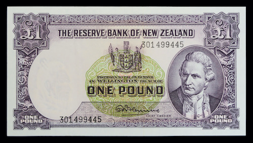 New zealand pound note remainder prefix 301