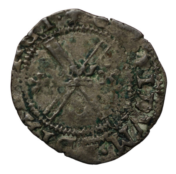 Edinburgh mint bawbee coin from the reign of Queen Mary