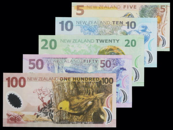 Collectors banknote set from new zealand 2008