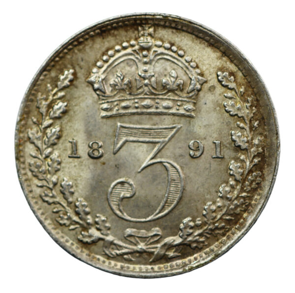 Victorian threepence 1891