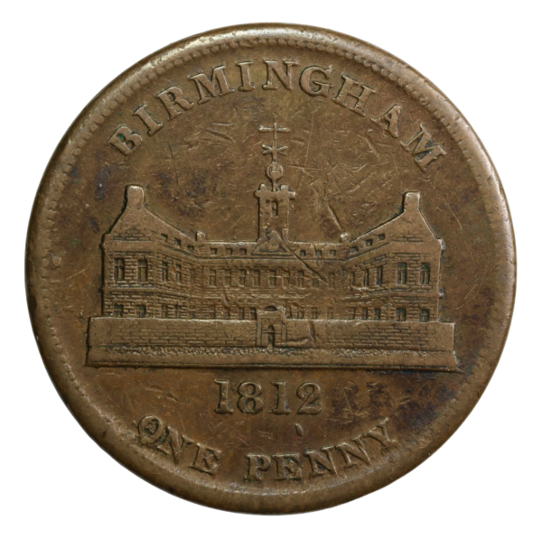 Birmingham workhouse token 1812
