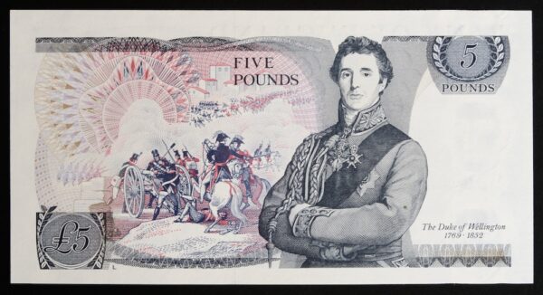 England five pounds note 1971
