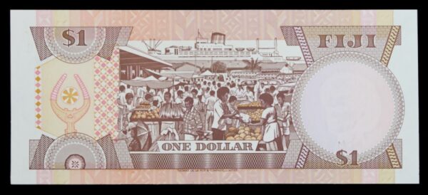 Pacific islands banknotes fijian dollar 1980