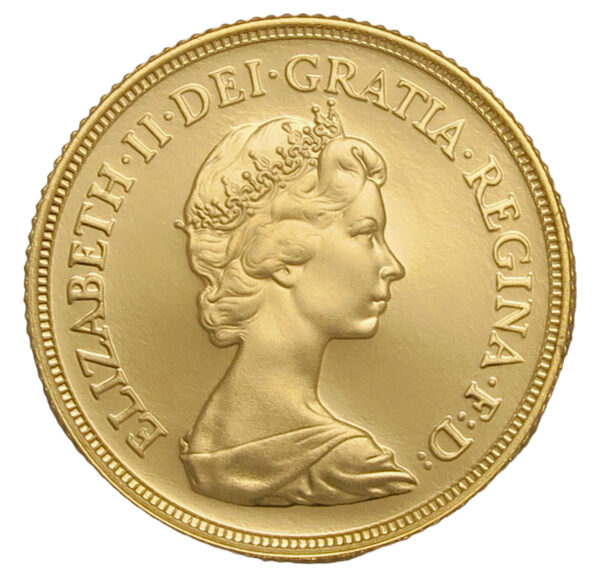 22 carat gold full sovereign proof 1982