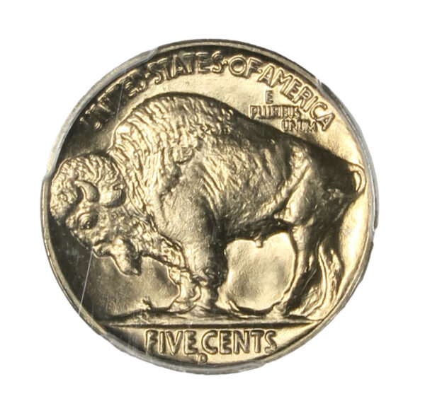 Buffalo nickel 1938d ms66