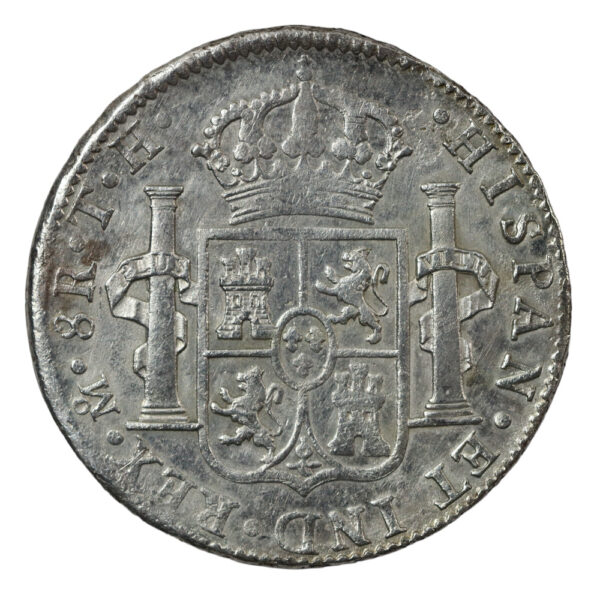Spanish colonial 8 reales of mexico