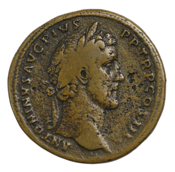Antonius pius and marcus aurelius coin