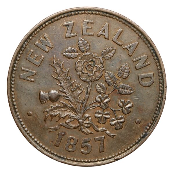 Auckland grocers mart token 1857