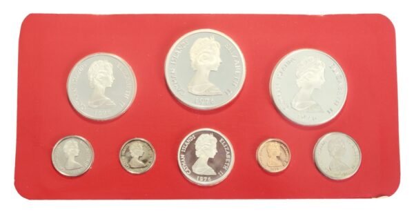 Queen elizabeth the second cayman islands coin set 1976