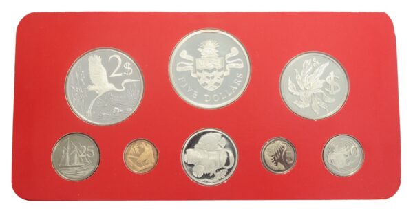 Cayman islands coin set 1976