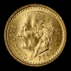 Mexico small gold coin