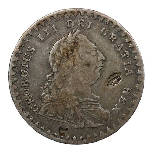 British eighteenpence 1811 with counter marks