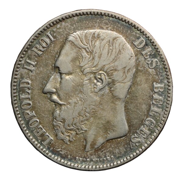 Leopold the second 5 francs 1868