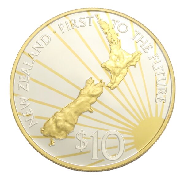 New zealand millennium ten dollar coin
