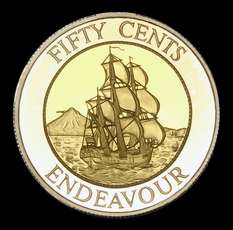 Gold proof endeavour fifty cents 1994