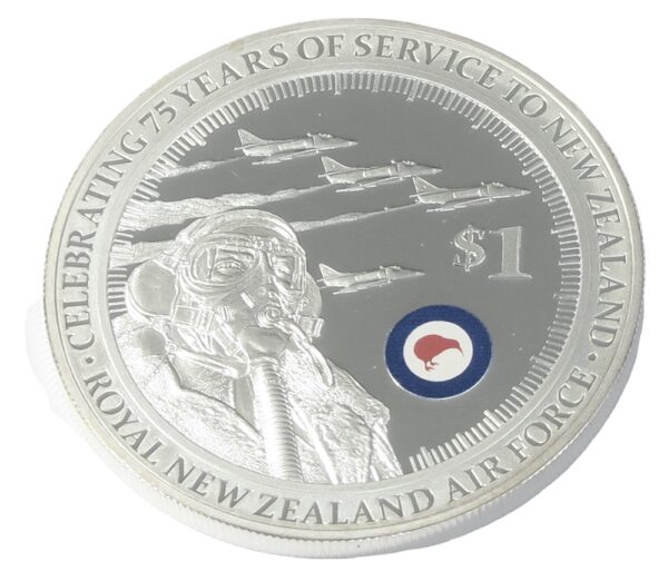 Air force pilot nz silver coin 2012