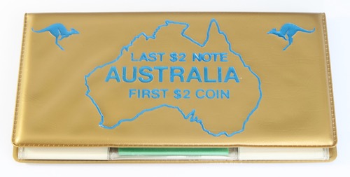 Australia 2 dollar coin and note set 1988