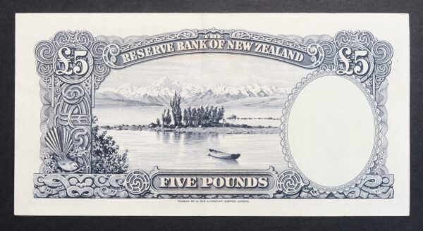 New zealand five pounds 1955 to 1956