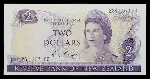 New zealand two dollar note last prefix 2s4