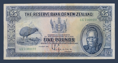 Kiwi five pounds with maori chief
