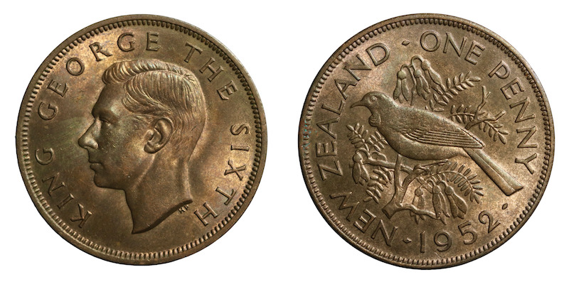 New Zealand quality penny 1952