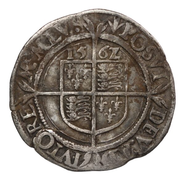 Elizabeth hammered 6 pence 1562