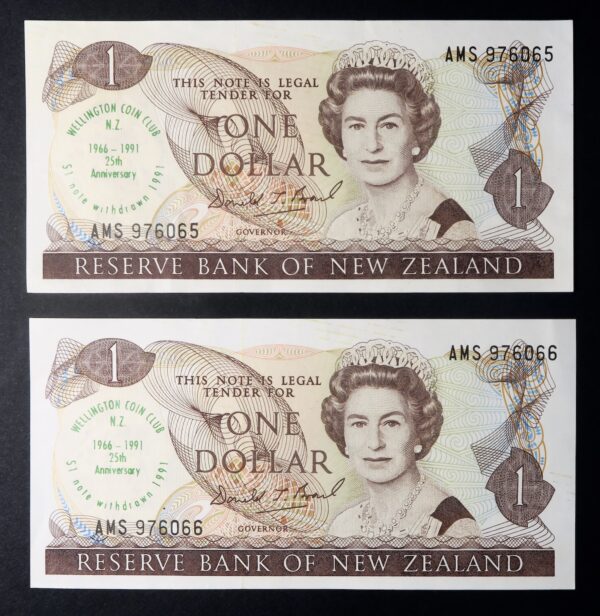 New zealand overprint banknotes