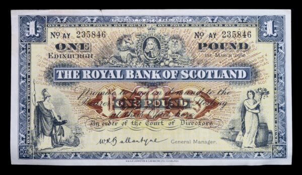Royal bank of scotland pound note 1960