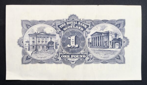 The royal bank of Scotland one pound