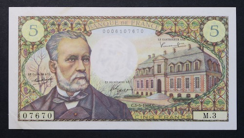 Five francs 1966 bank of france