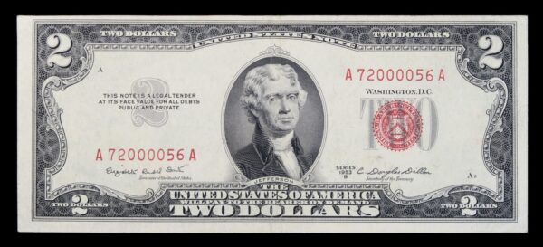 Jefferson two dollars 1953