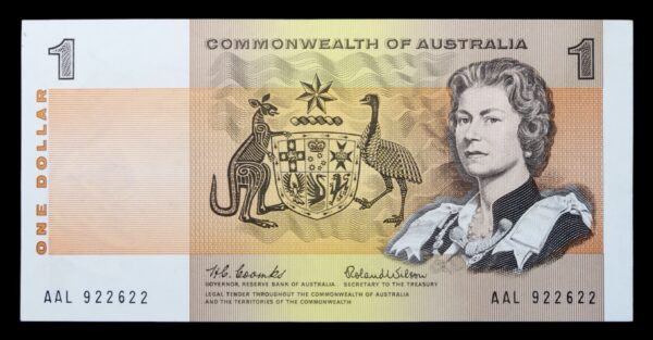 Austraian one dollar note 1966