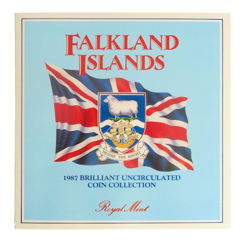 Falklands coin set 1987