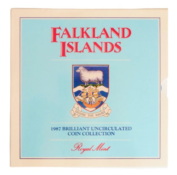 Falkland islands coin set 1987