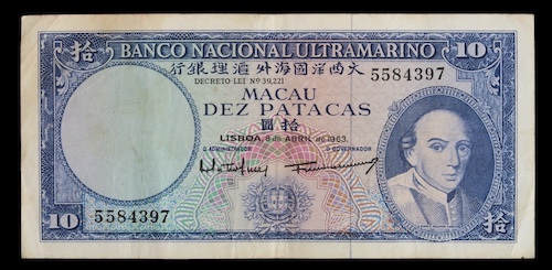 Macau dez patacas lisboa 1963