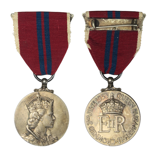 Queen elizabeth coronation medal 1953