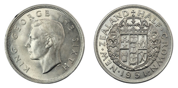 New Zealand 1951 halfcrown