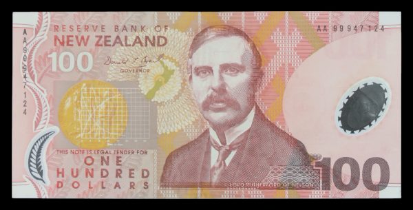 New zealand 100 dollars 1999