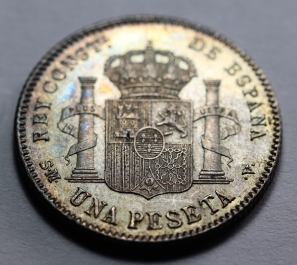 Quality spanish coins onr pesetas 1900