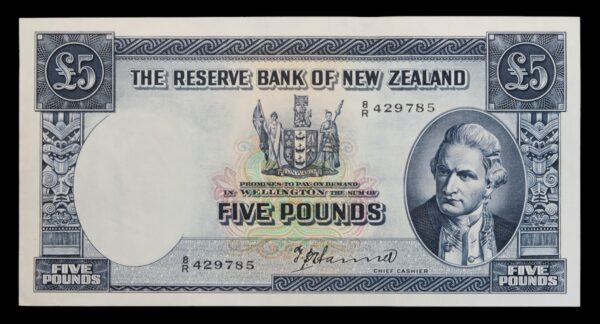 Five pounds hanna signature 1940 to 1955