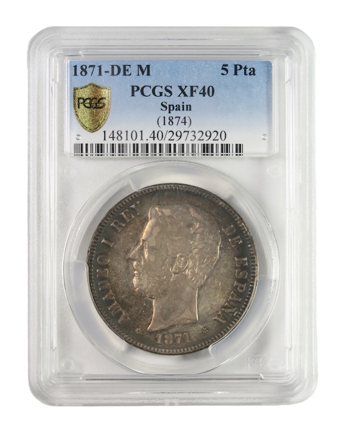 Spanish pcgs graded coins