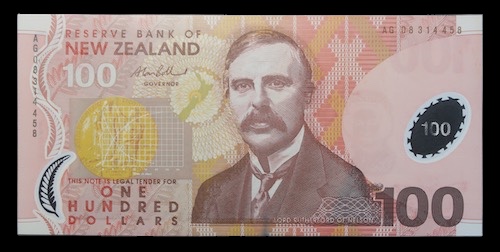 New zealand 100 dollars 2008 uncirculated