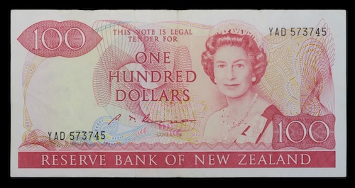 Queen Elizabeth new zealand banknotes
