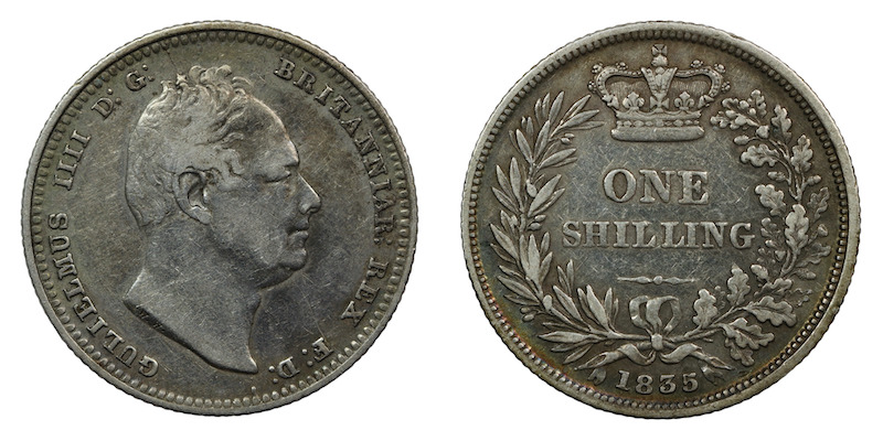 Willian the fourth shilling 1835